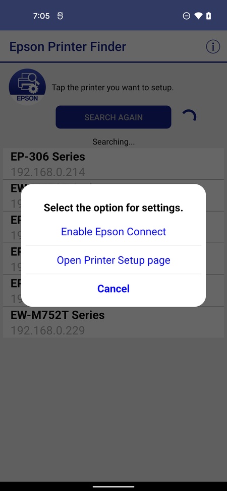 EPSON Printer Finder