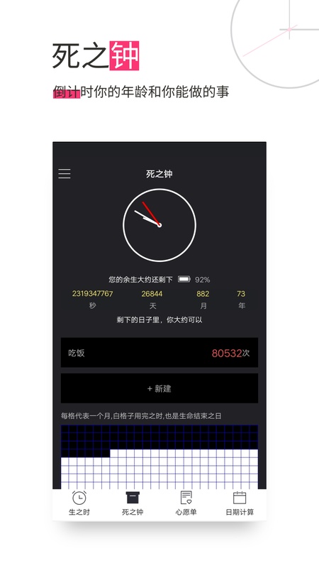 生命倒计时